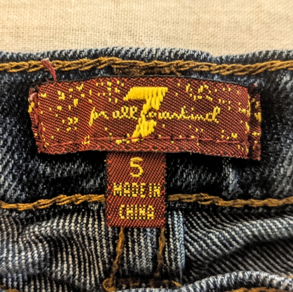 3/$15 7 FOR ALL MANKIND jeans (size 5) - Picture 7 of 9